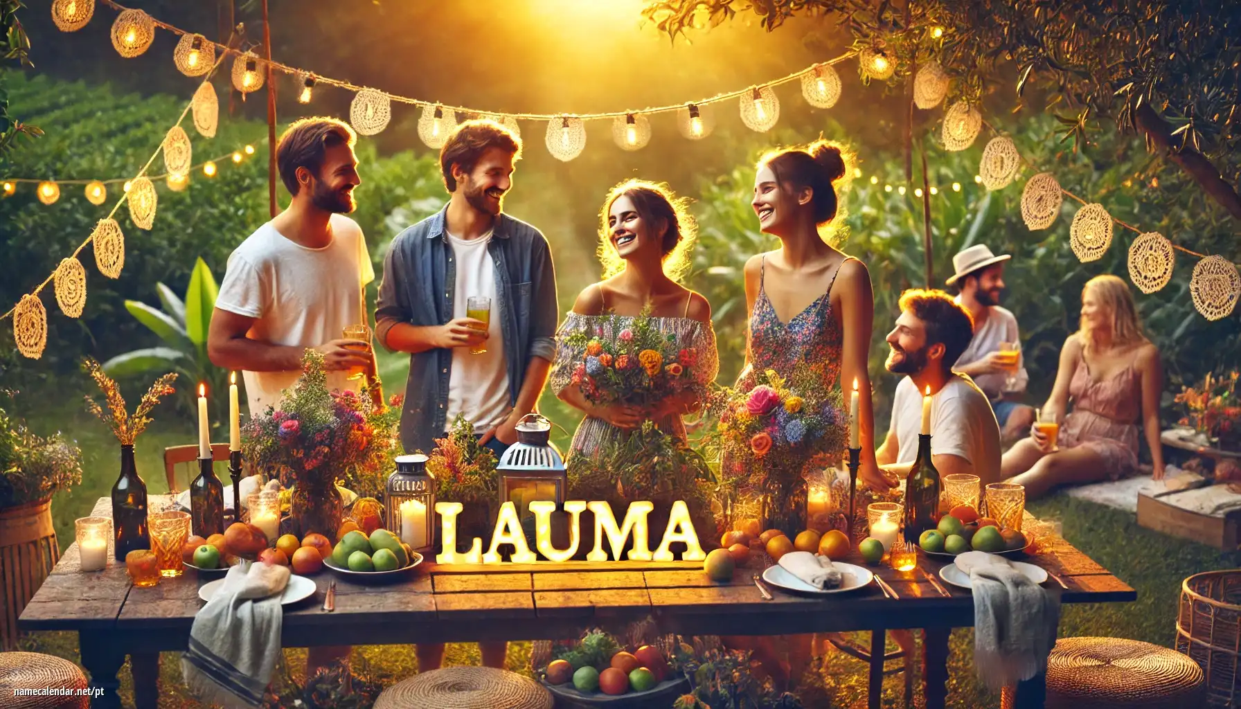 Celebração do dia do nome e nome - Lauma