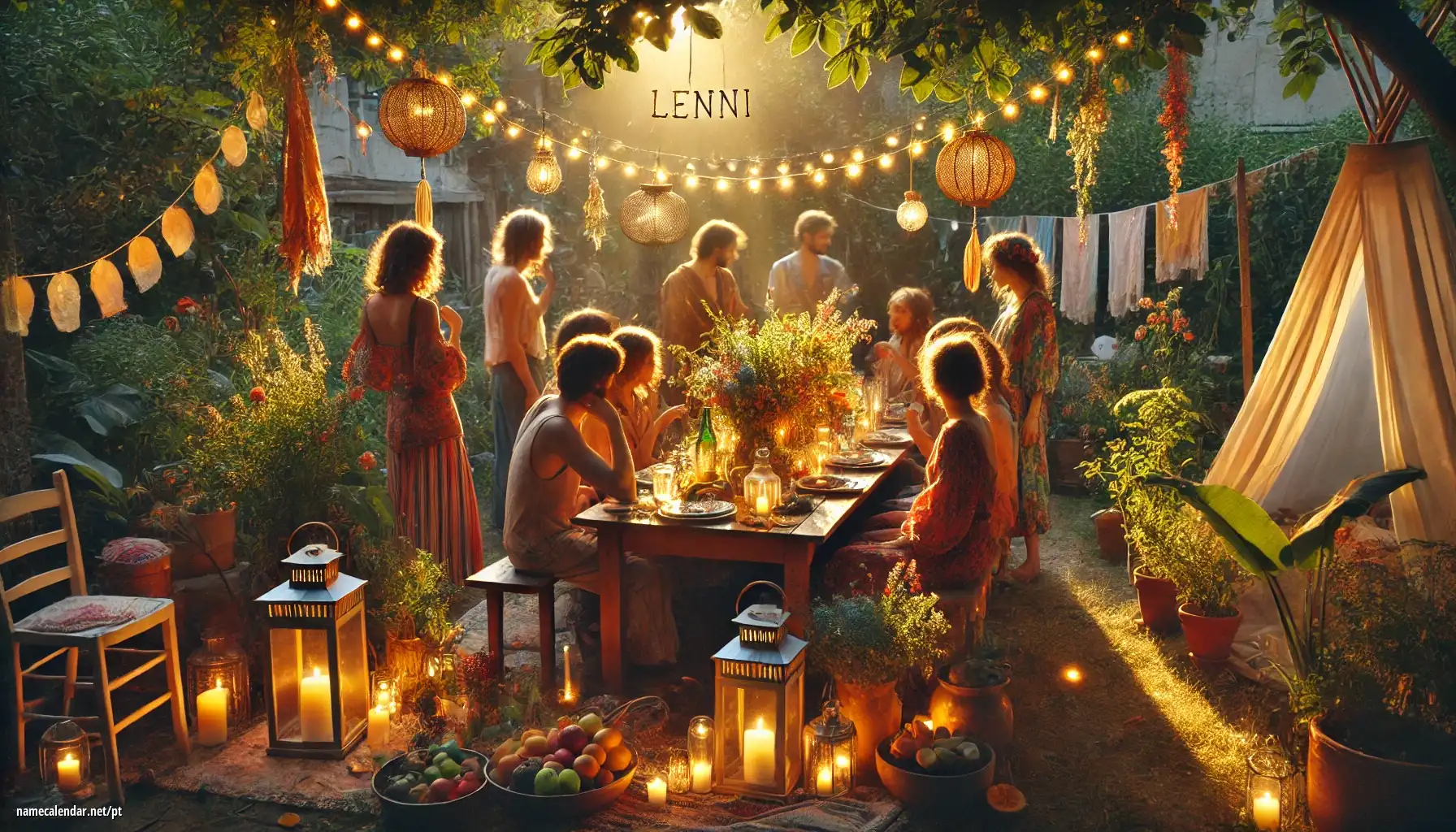 Celebração do dia do nome e nome - Lenni