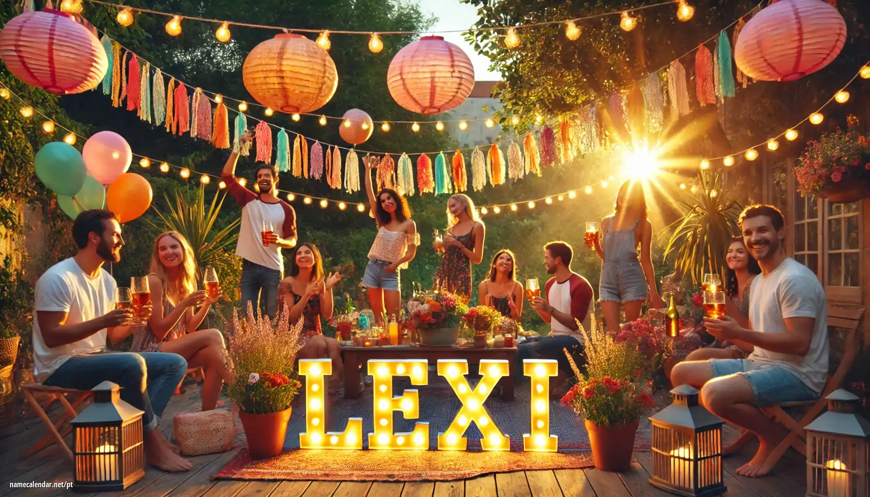 Celebração do dia do nome e nome - Lexi