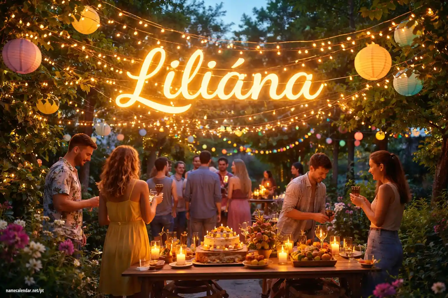 Celebração do dia do nome e nome - Liliána