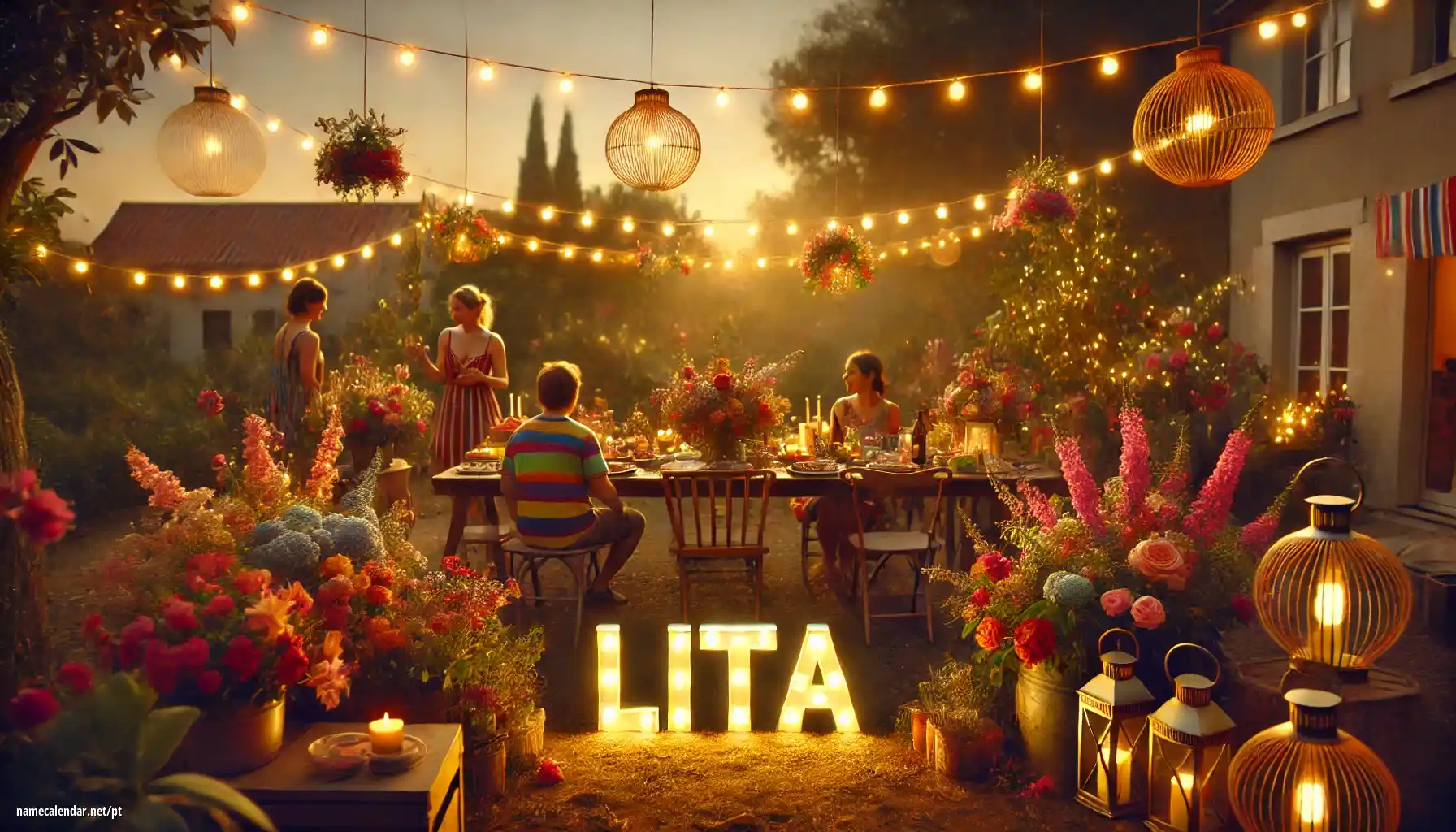 Celebração do dia do nome e nome - Lita