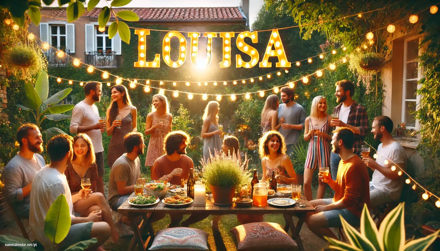 Celebração do dia do nome e nome - Louisa