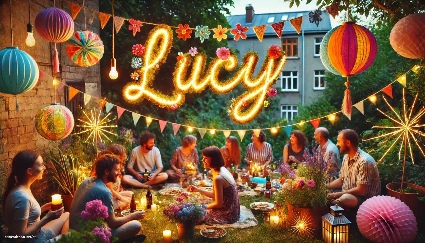 Celebração do dia do nome e nome - Lucy