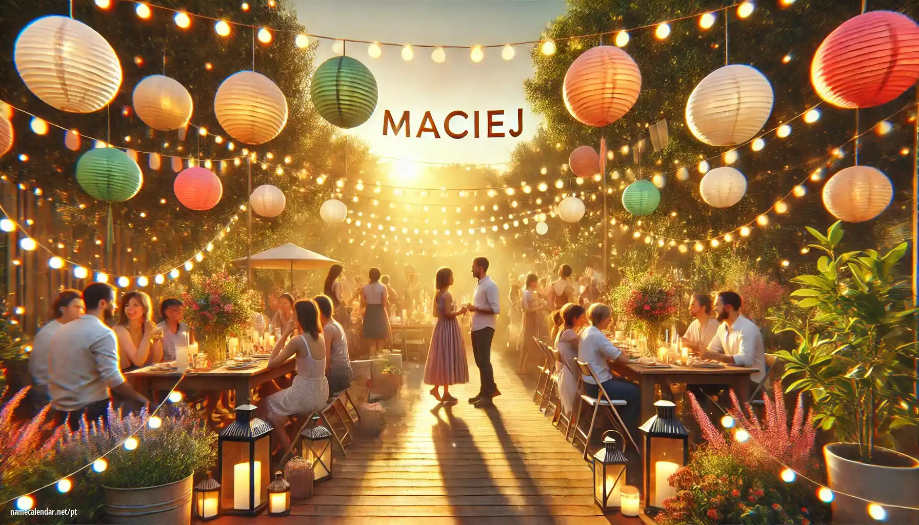 Celebração do dia do nome e nome - Maciej