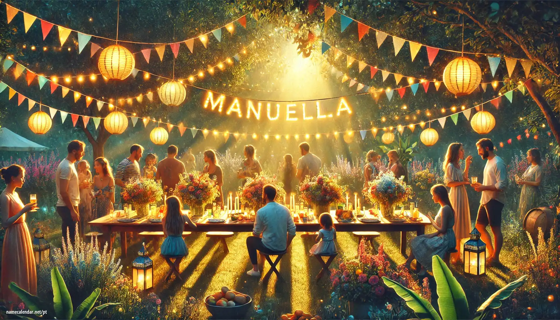 Celebração do dia do nome e nome - Manuella