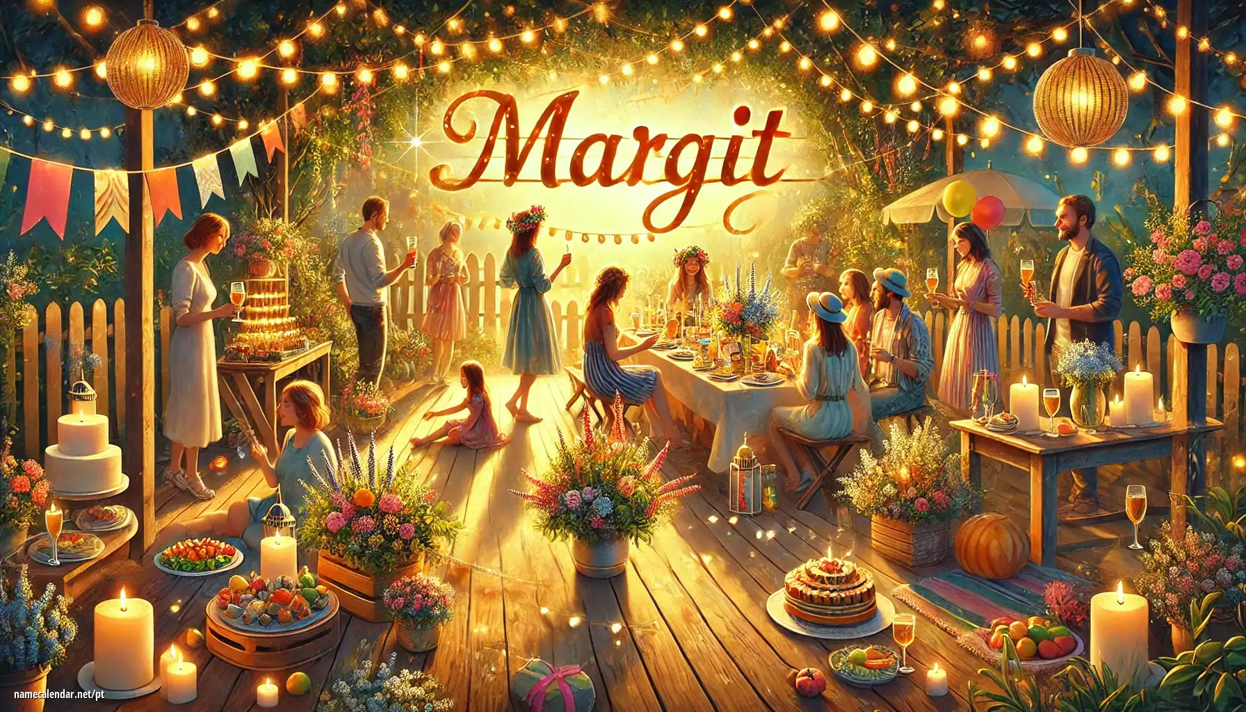 Celebração do dia do nome e nome - Margit