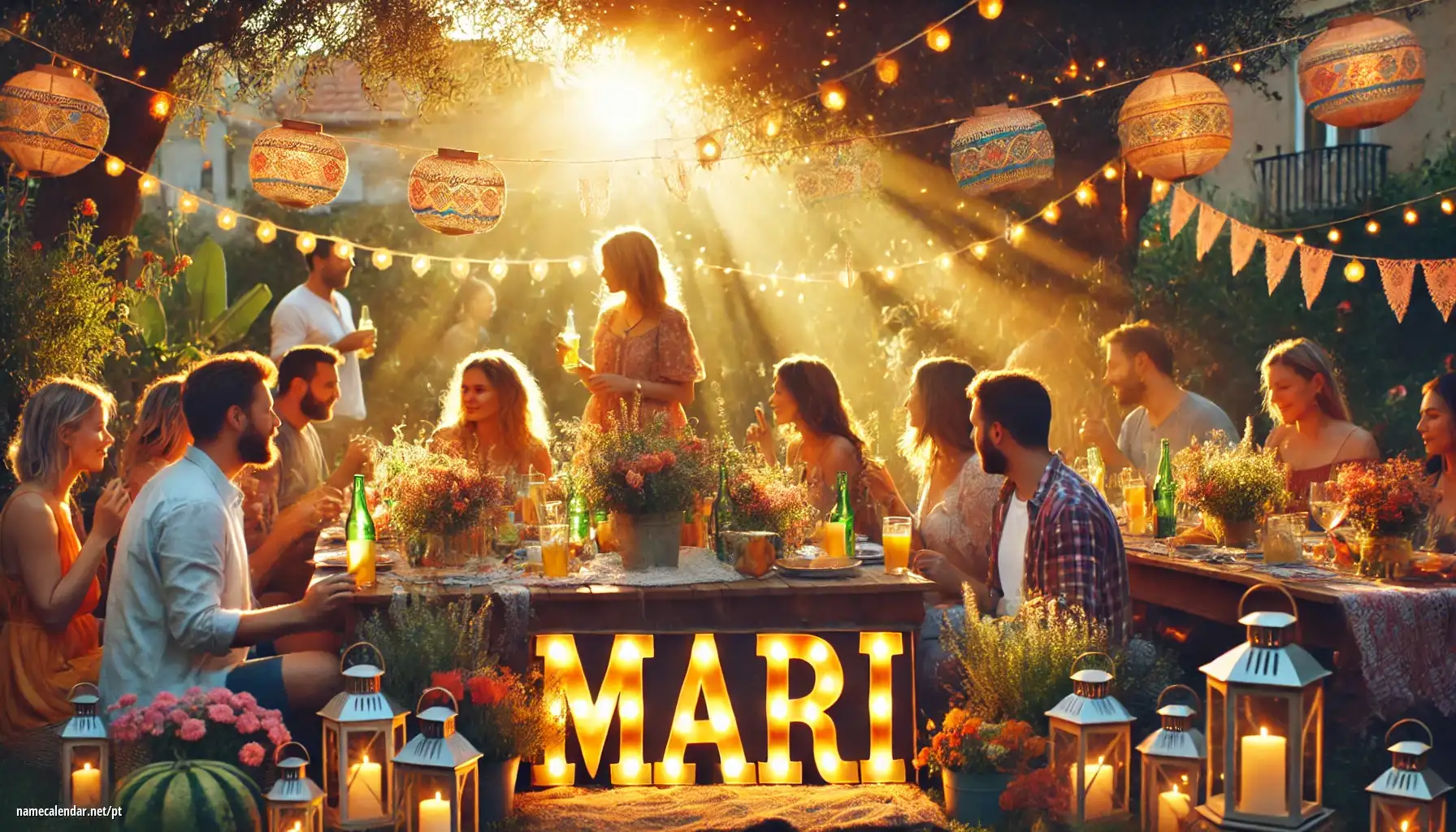 Celebração do dia do nome e nome - Mari