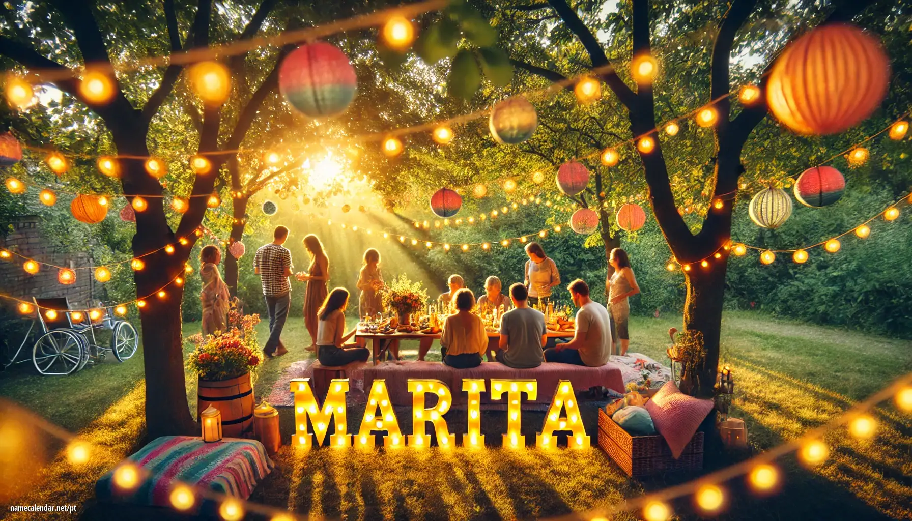 Celebração do dia do nome e nome - Marita