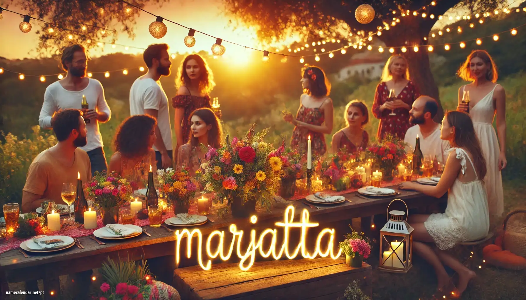 Celebração do dia do nome e nome - Marjatta