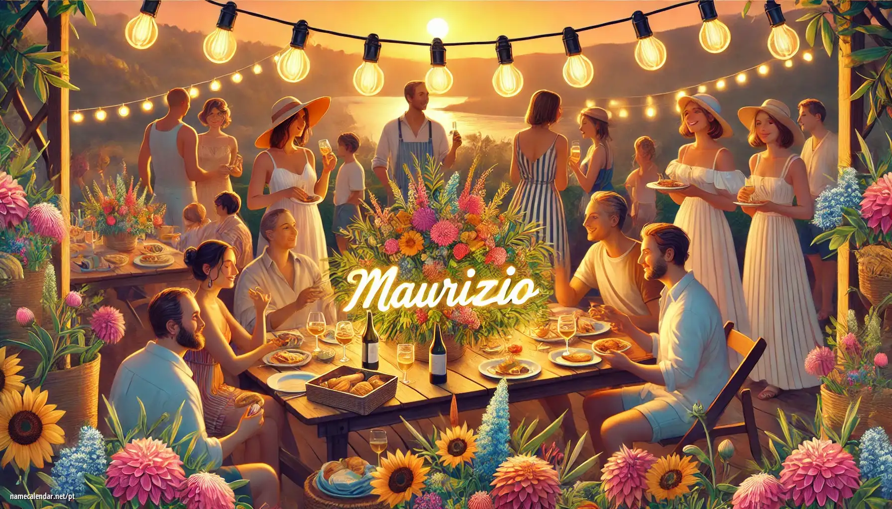 Celebração do dia do nome e nome - Maurizio