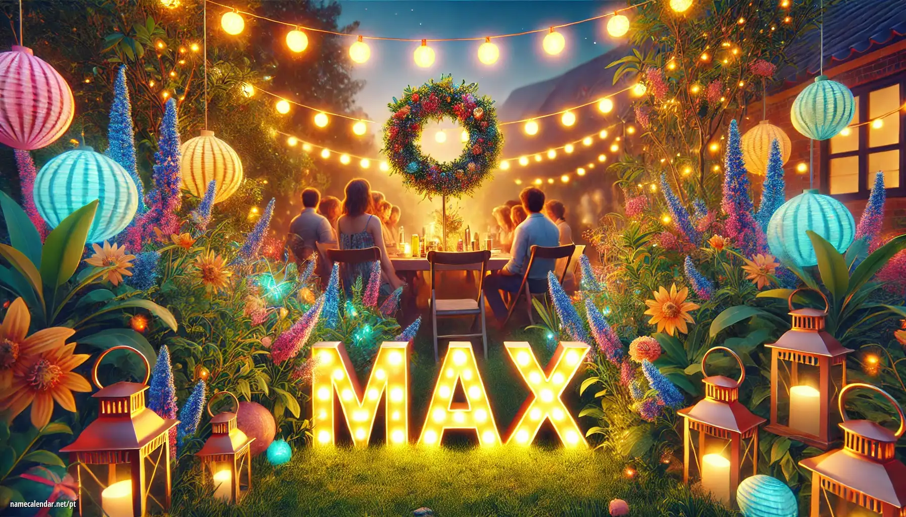 Celebração do dia do nome e nome - Max