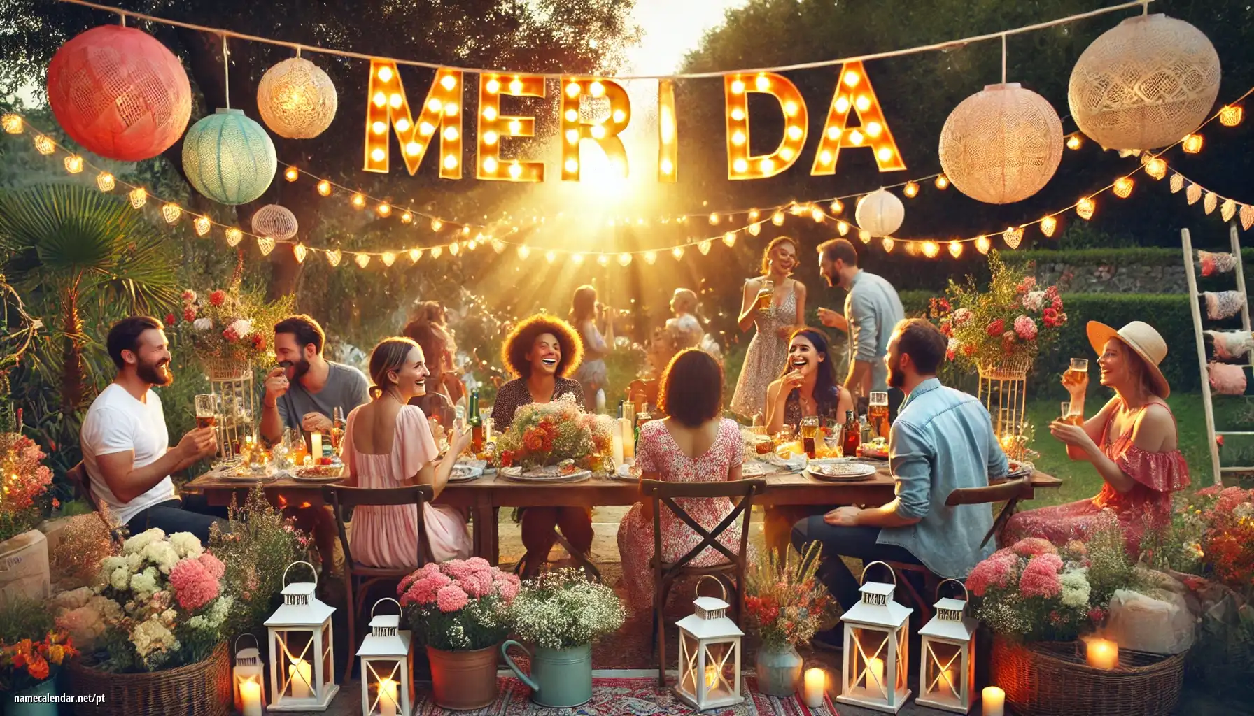 Celebração do dia do nome e nome - Merida