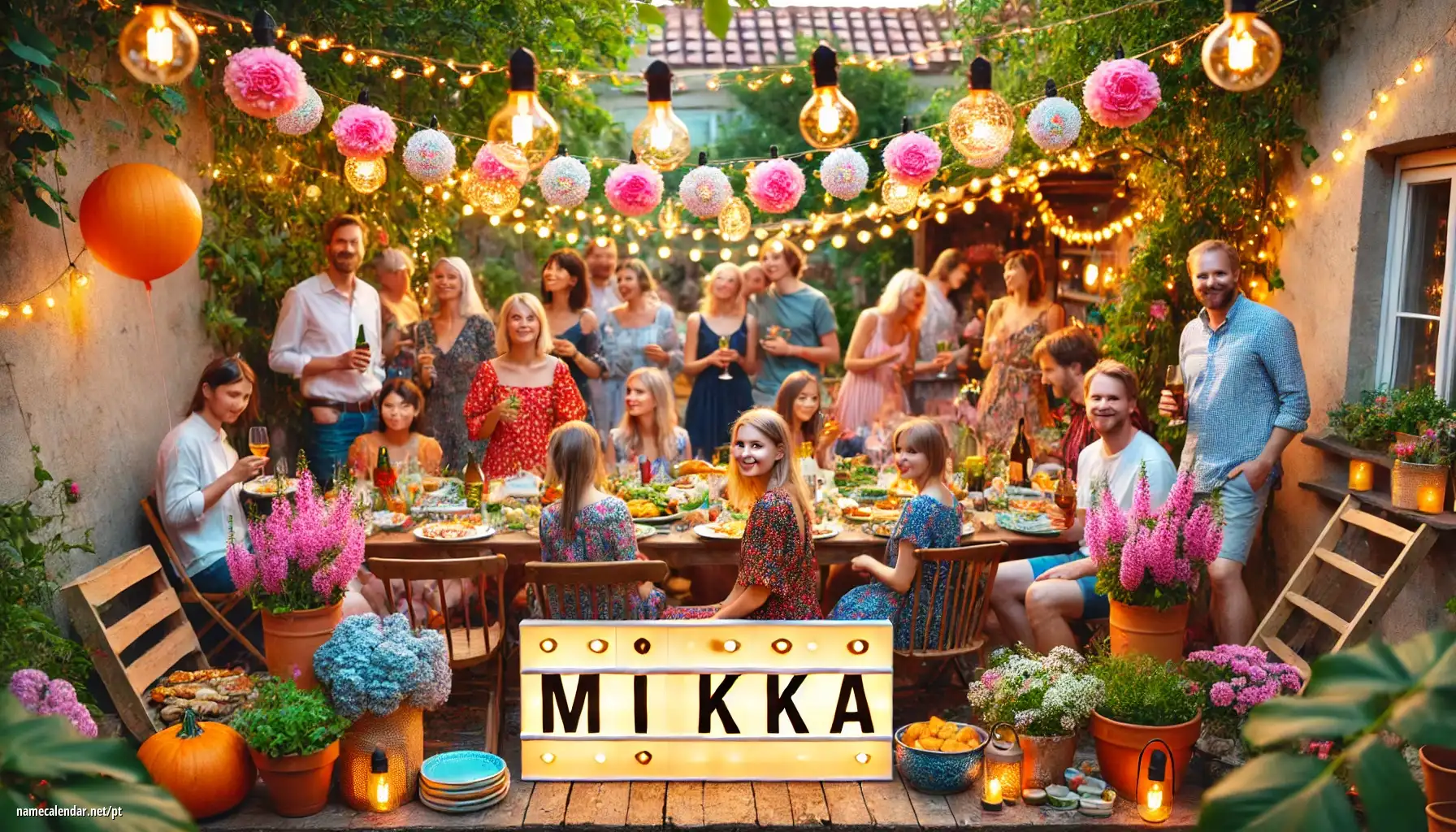 Celebração do dia do nome e nome - Mikka