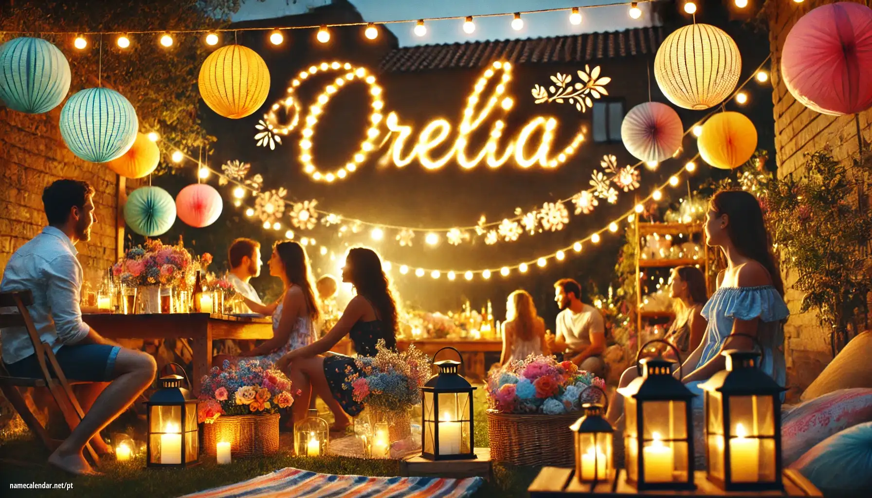 Celebração do dia do nome e nome - Orelia