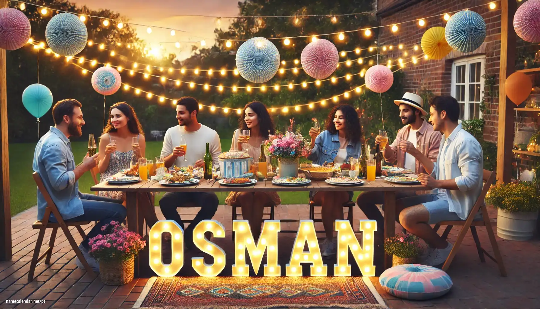 Celebração do dia do nome e nome - Osman