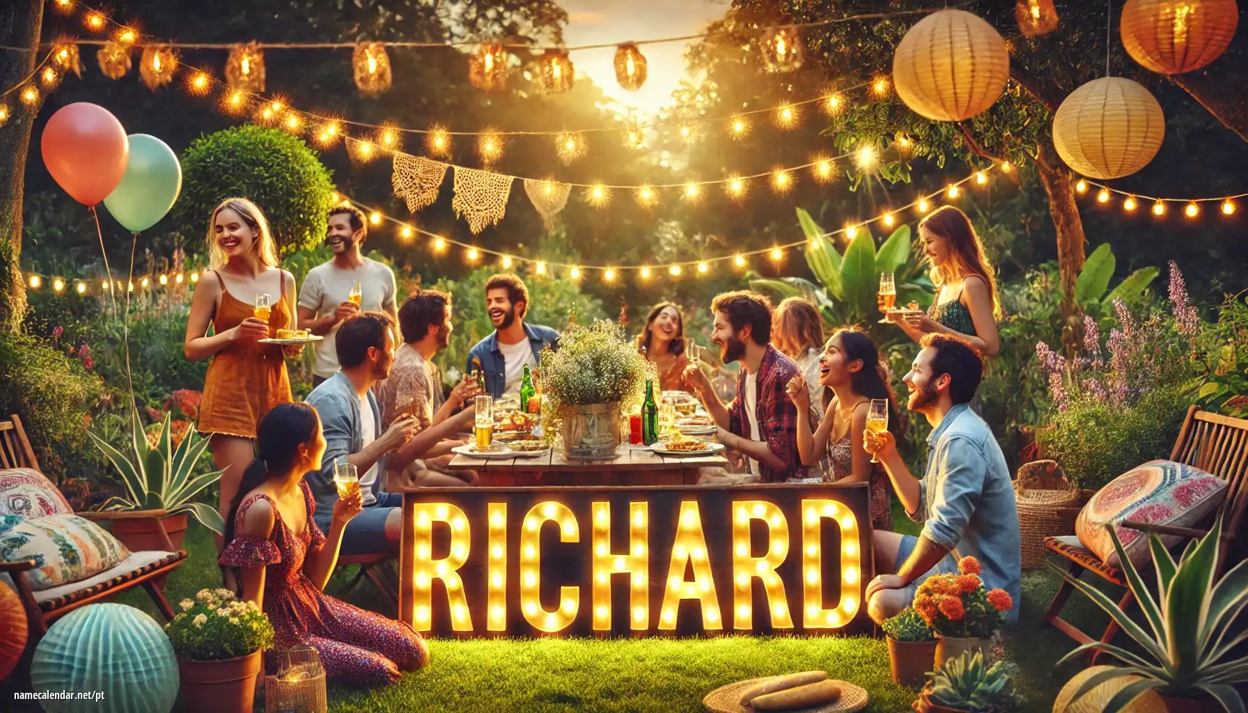 Celebração do dia do nome e nome - Richárd