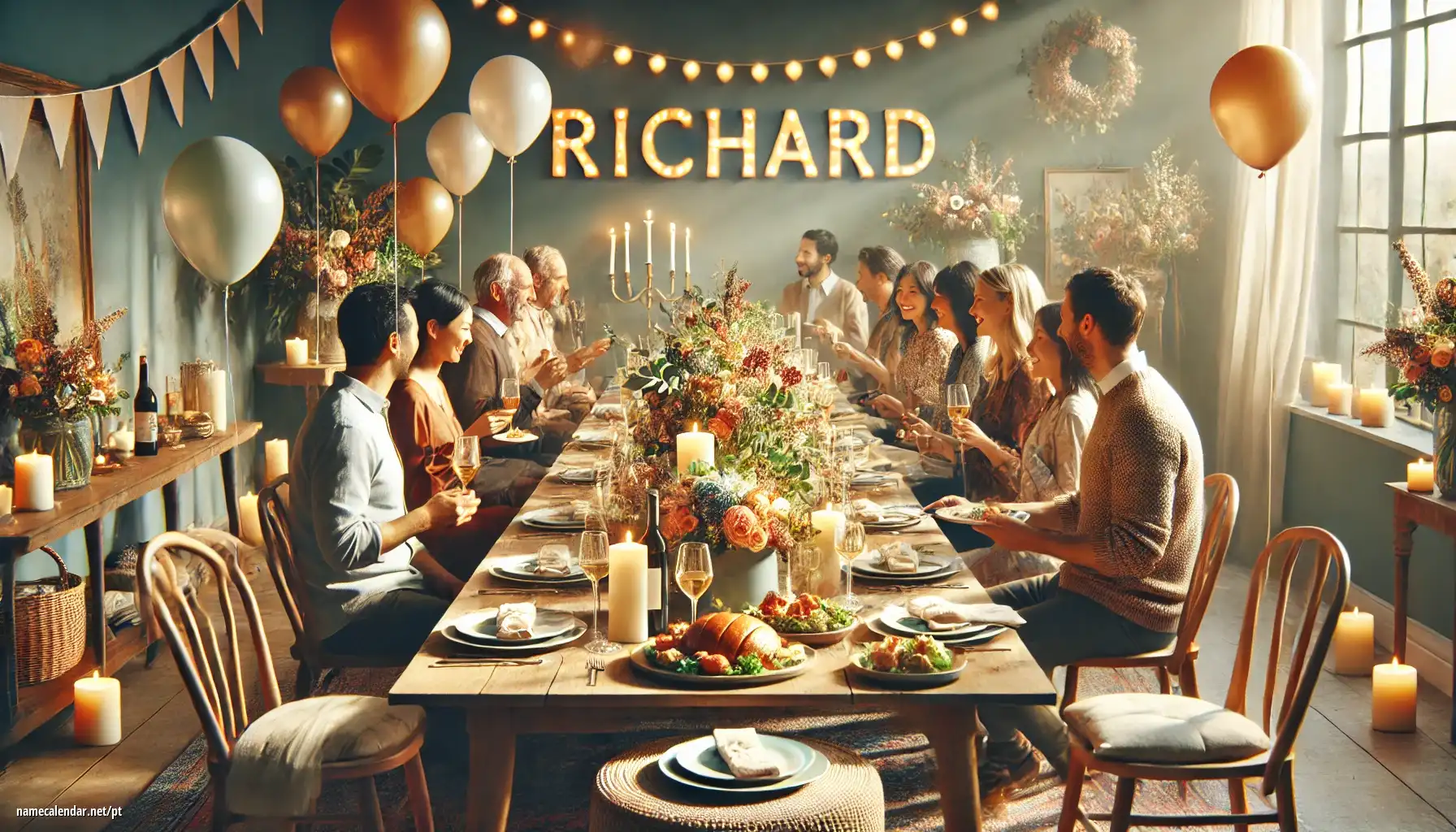 Celebração do dia do nome e nome - Richard