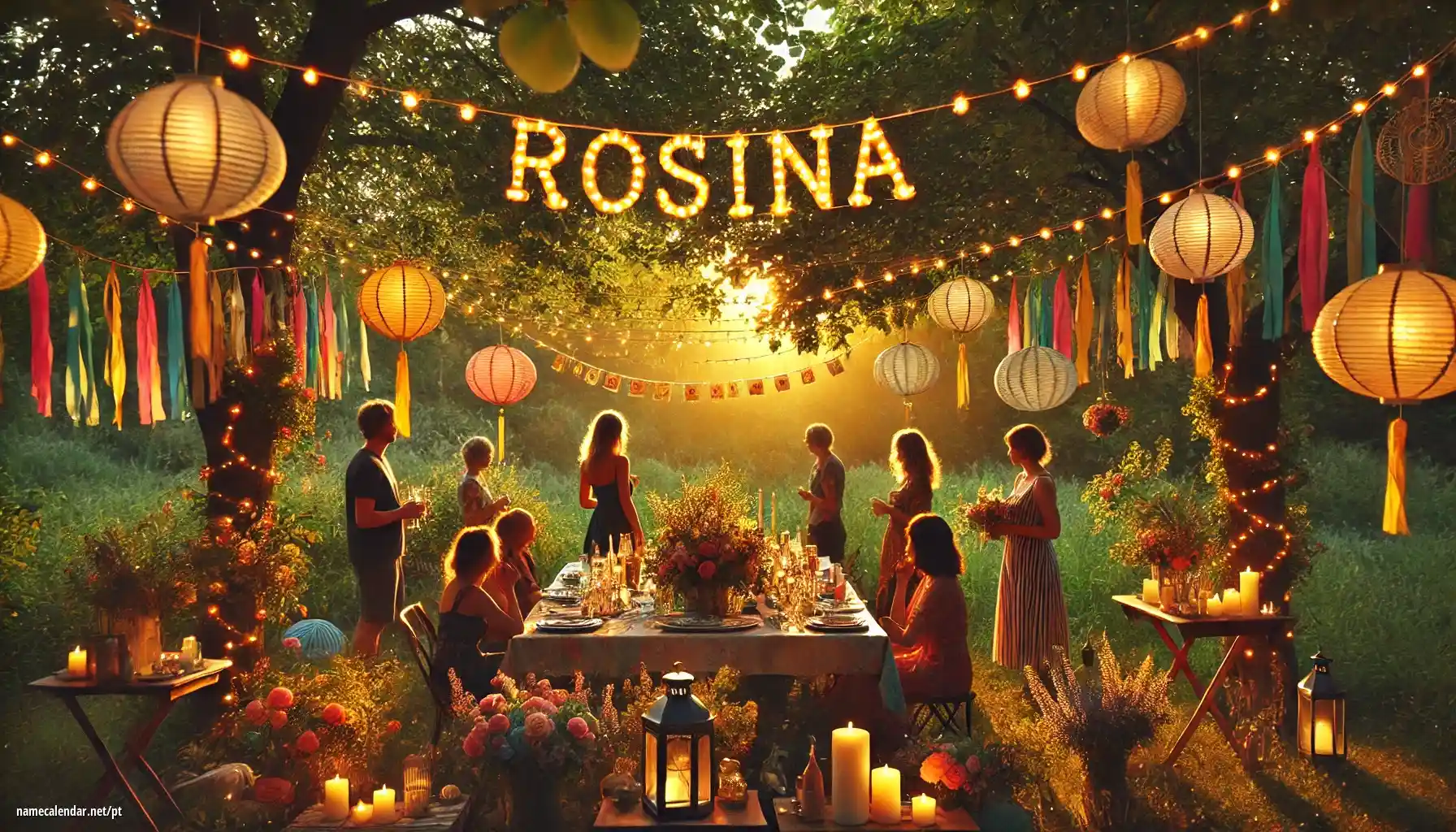 Celebração do dia do nome e nome - Rosina