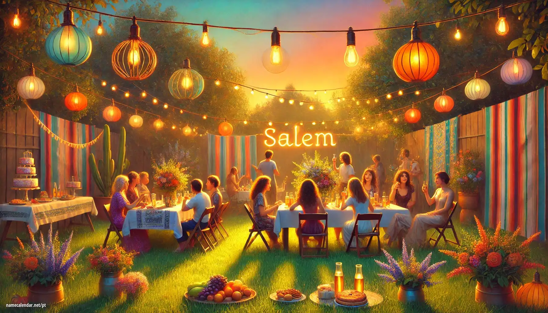 Celebração do dia do nome e nome - Salem