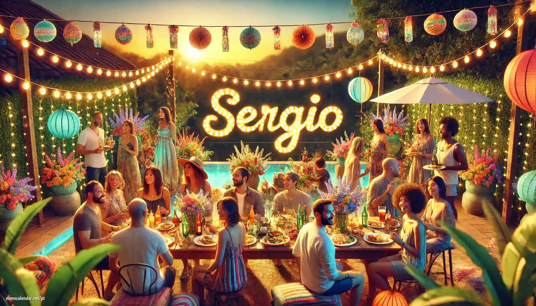 Celebração do dia do nome e nome - Sergio