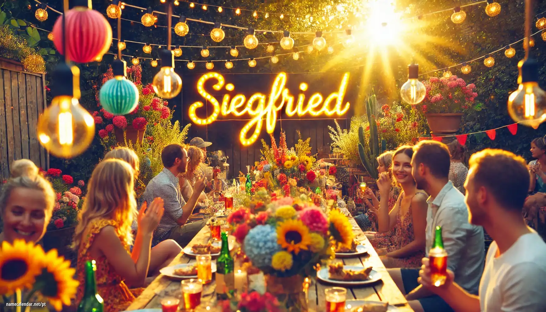 Celebração do dia do nome e nome - Siegfried