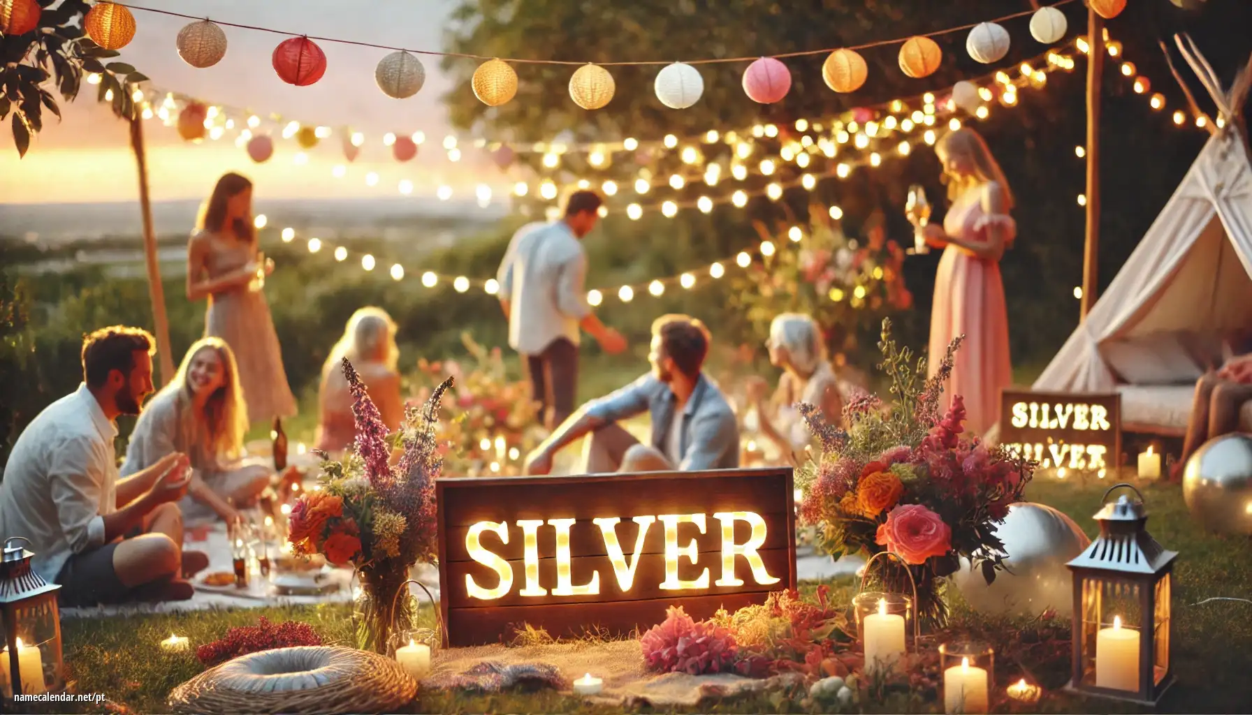 Celebração do dia do nome e nome - Silver