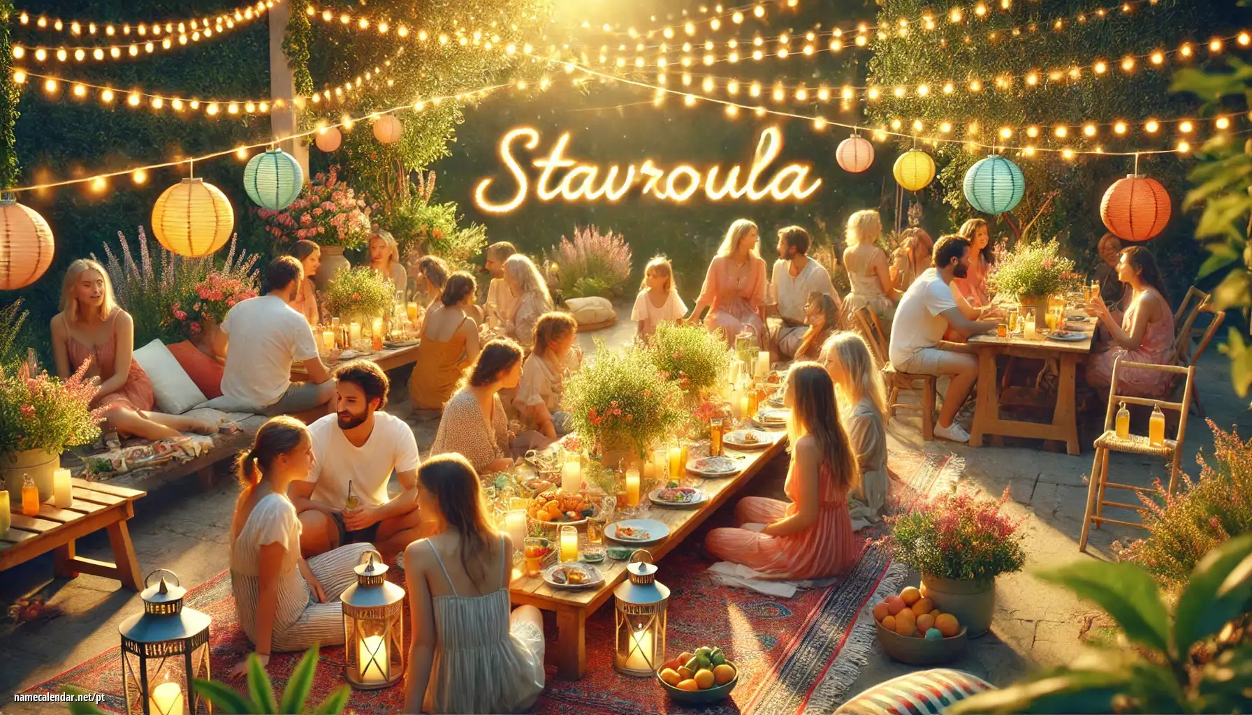 Celebração do dia do nome e nome - Stavroula