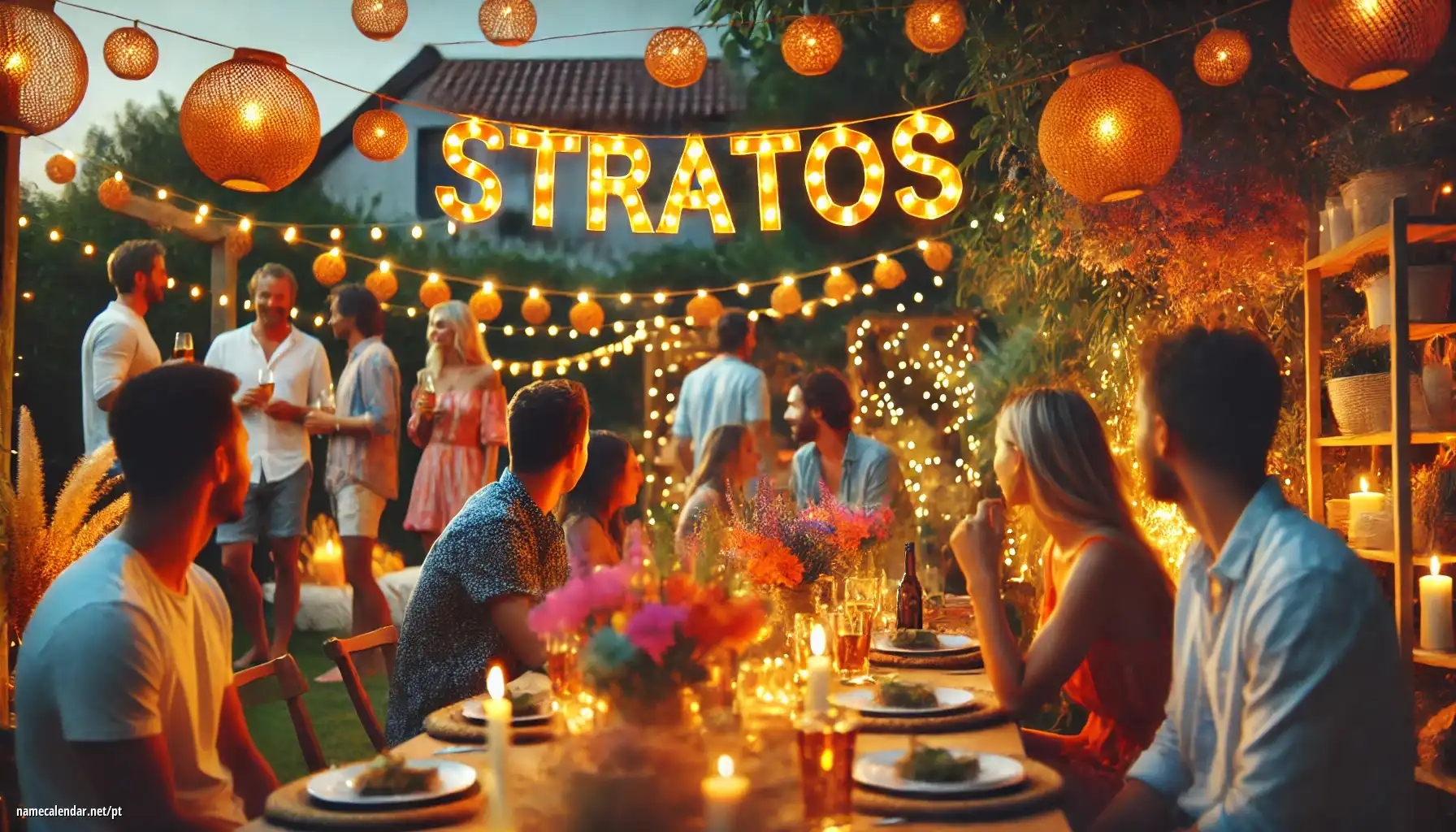 Celebração do dia do nome e nome - Stratos