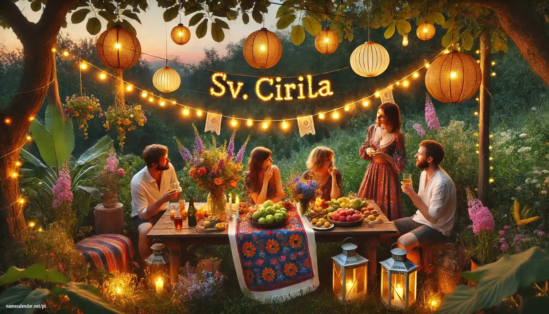 Celebração do dia do nome e nome - Sv. Cirila