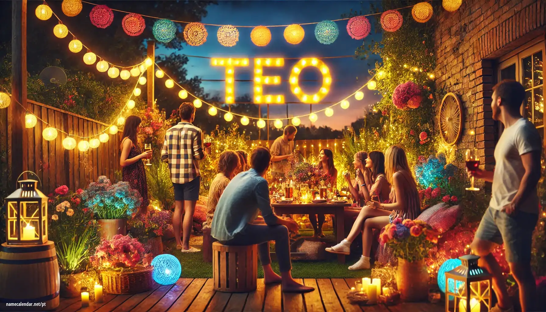 Celebração do dia do nome e nome - Teo