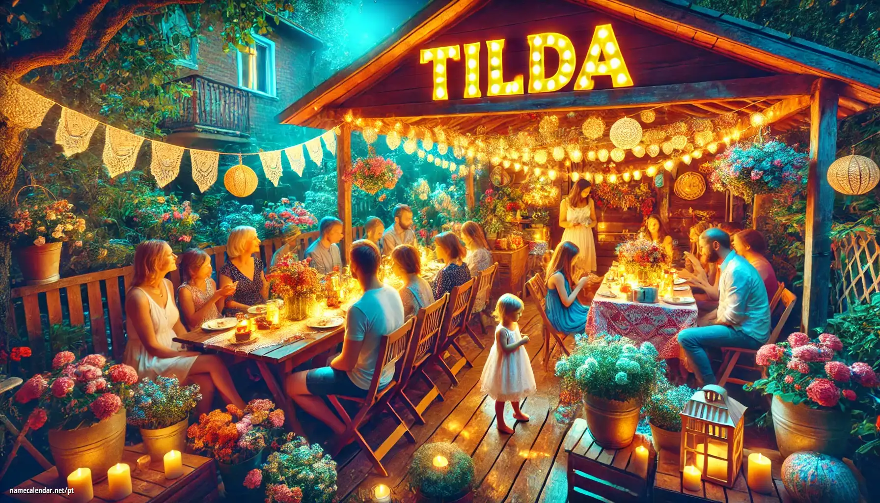 Celebração do dia do nome e nome - Tilda