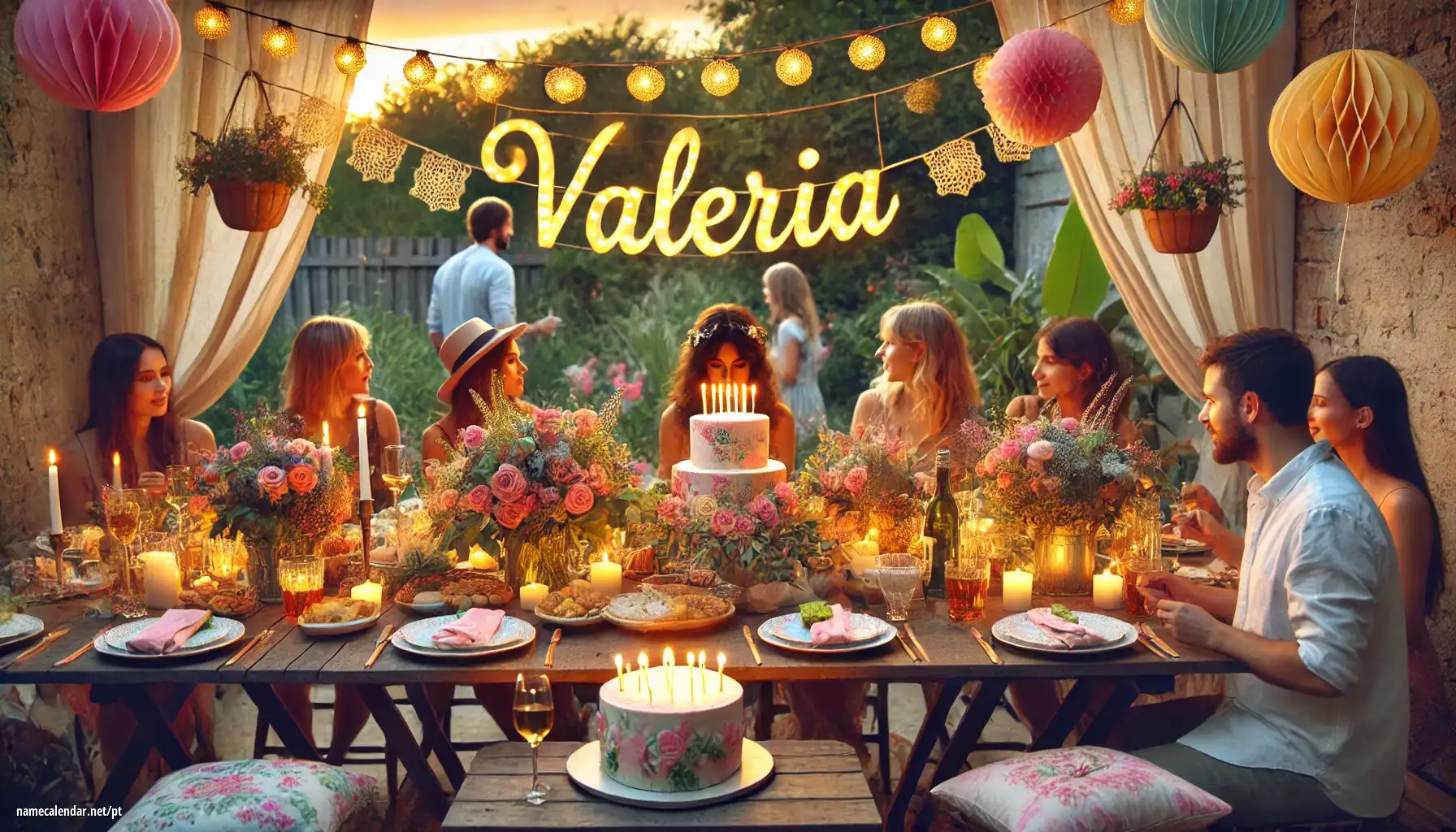 Celebração do dia do nome e nome - Valeria