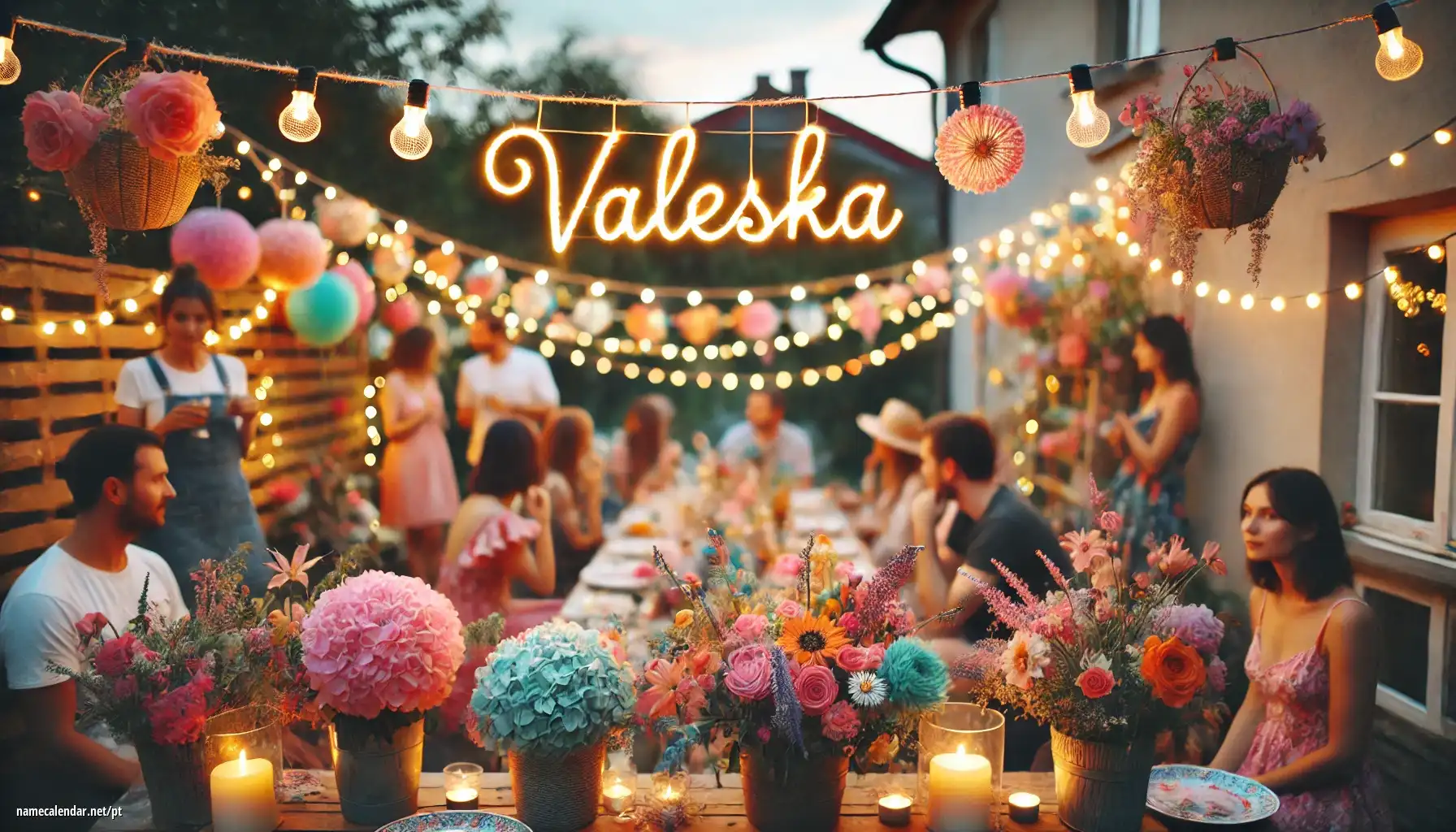 Celebração do dia do nome e nome - Valeska