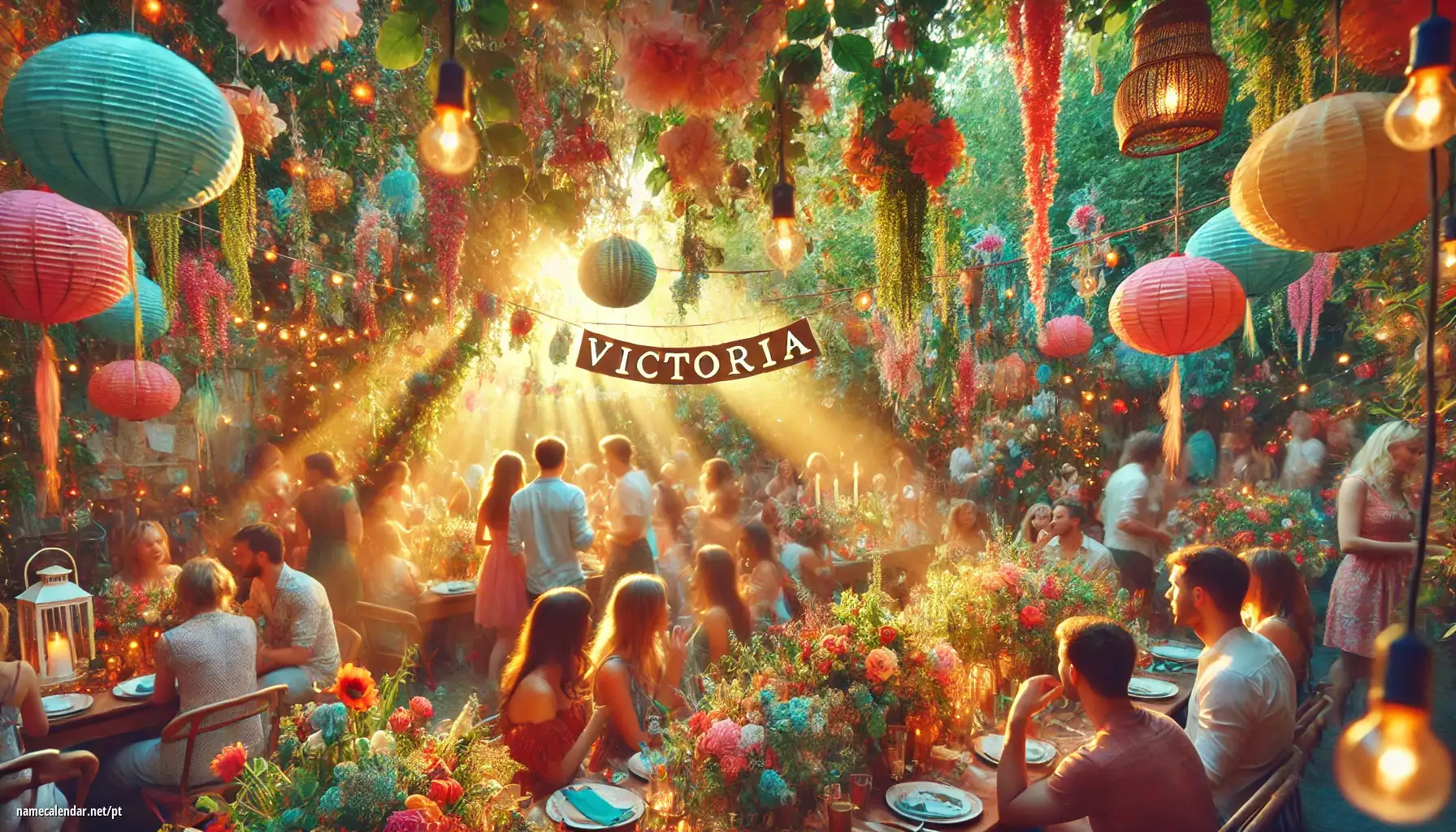 Celebração do dia do nome e nome - Victoria