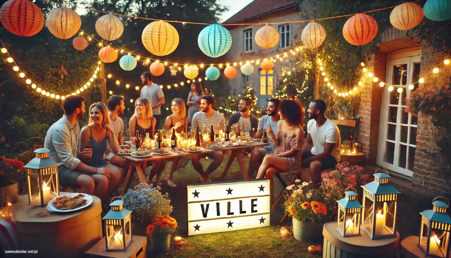 Celebração do dia do nome e nome - Ville