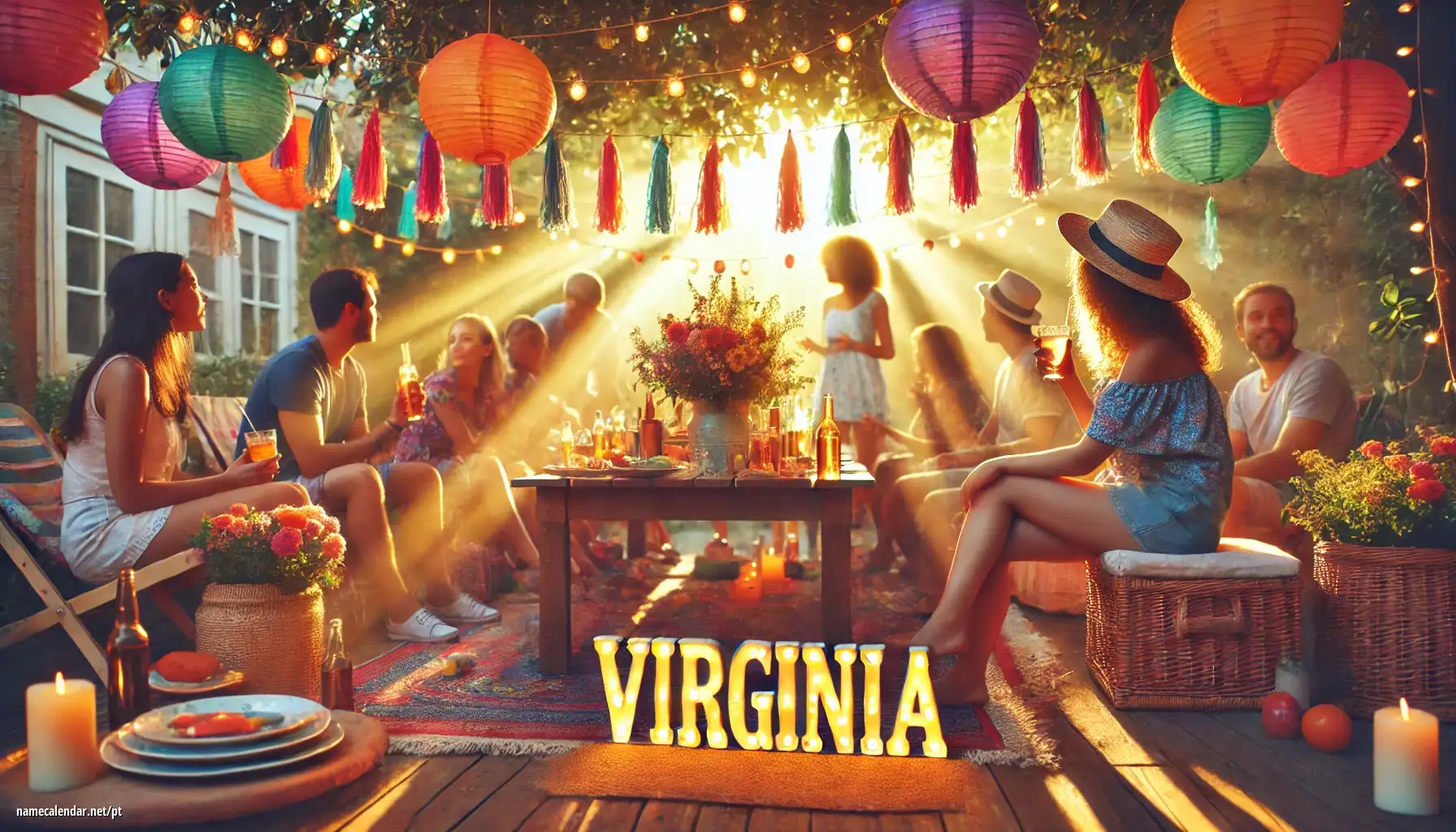 Celebração do dia do nome e nome - Virginia