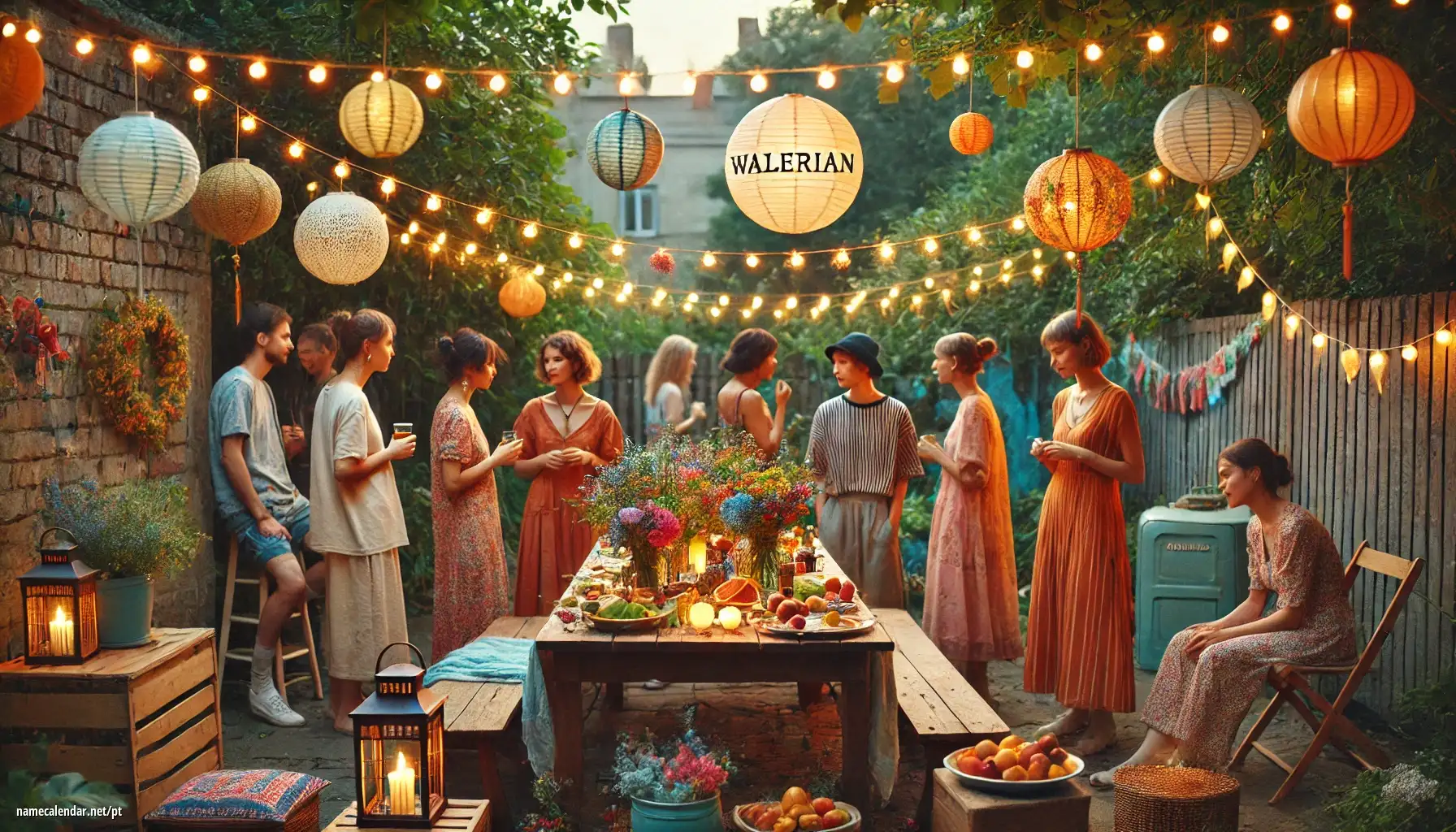 Celebração do dia do nome e nome - Walerian