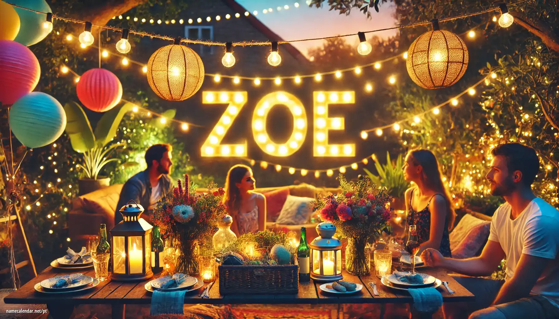 Celebração do dia do nome e nome - Zoé