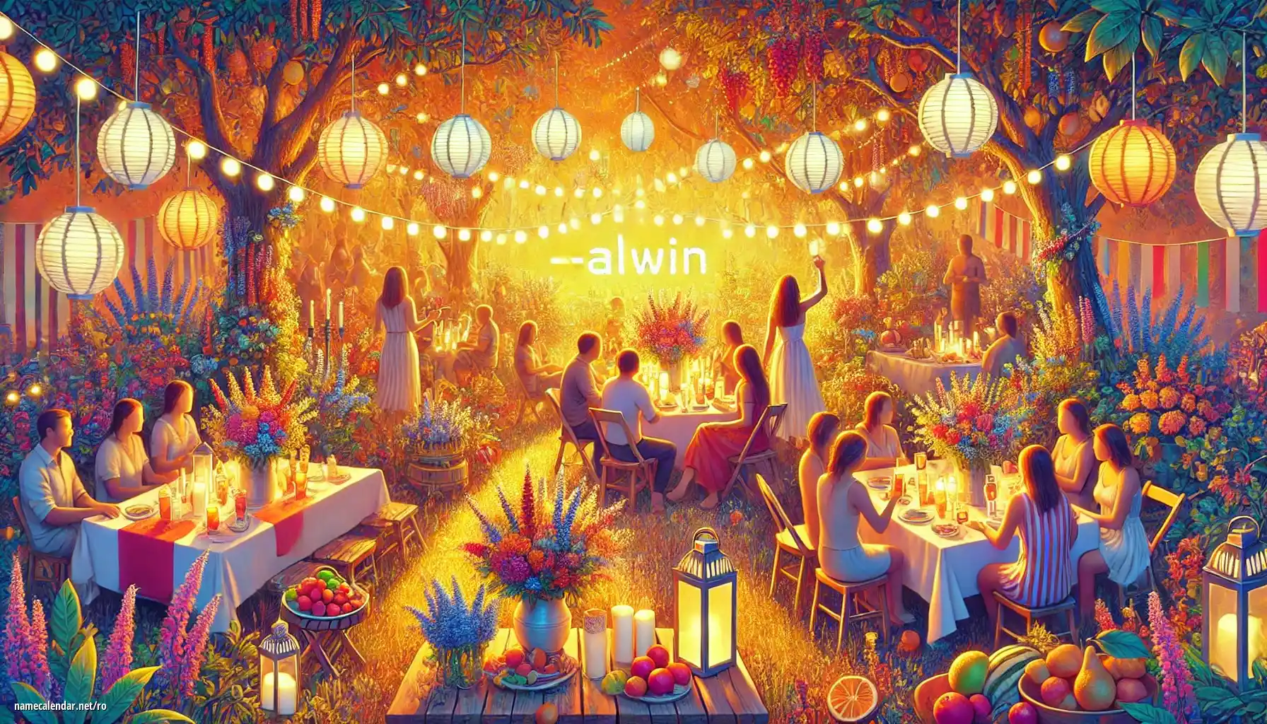 Sărbătorirea zilei onomastice și a numelui - Alwin
