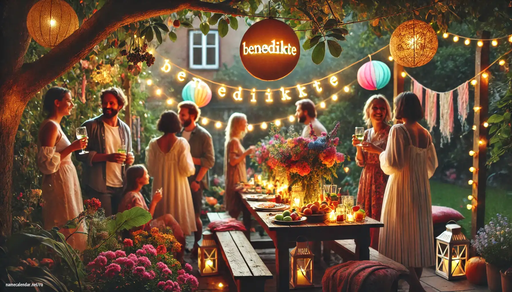 Sărbătorirea zilei onomastice și a numelui - Benedikte