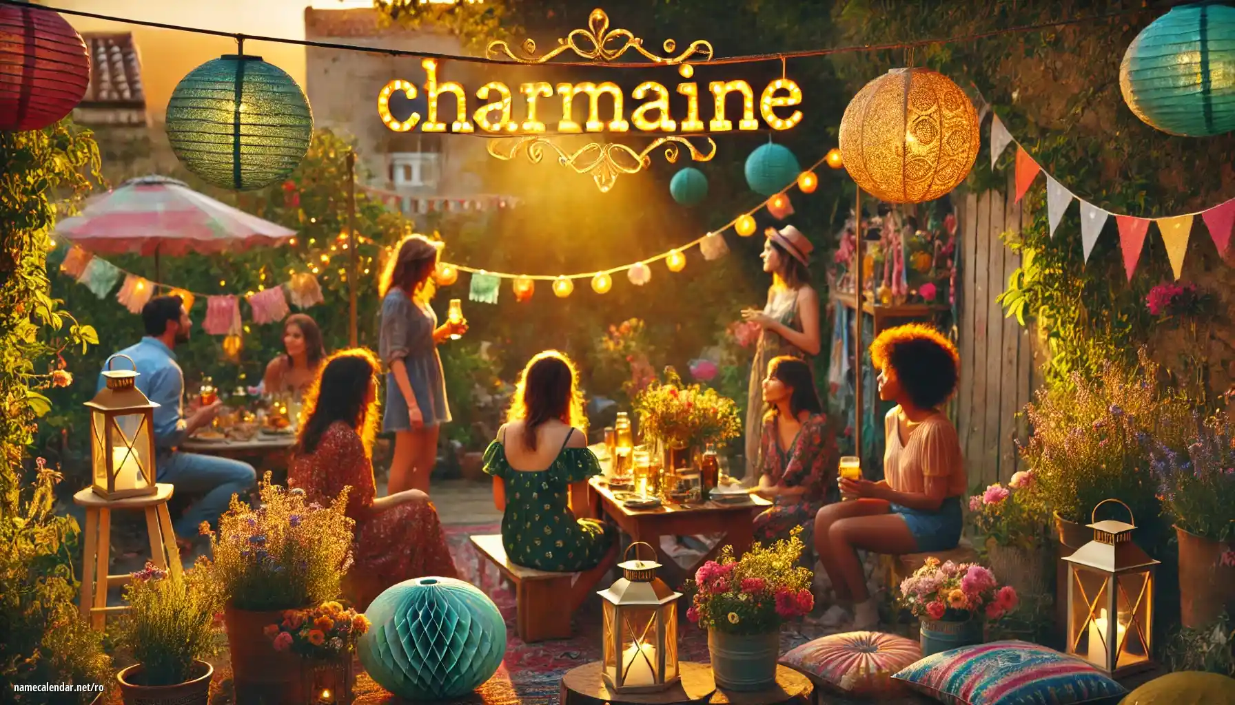 Sărbătorirea zilei onomastice și a numelui - Charmaine