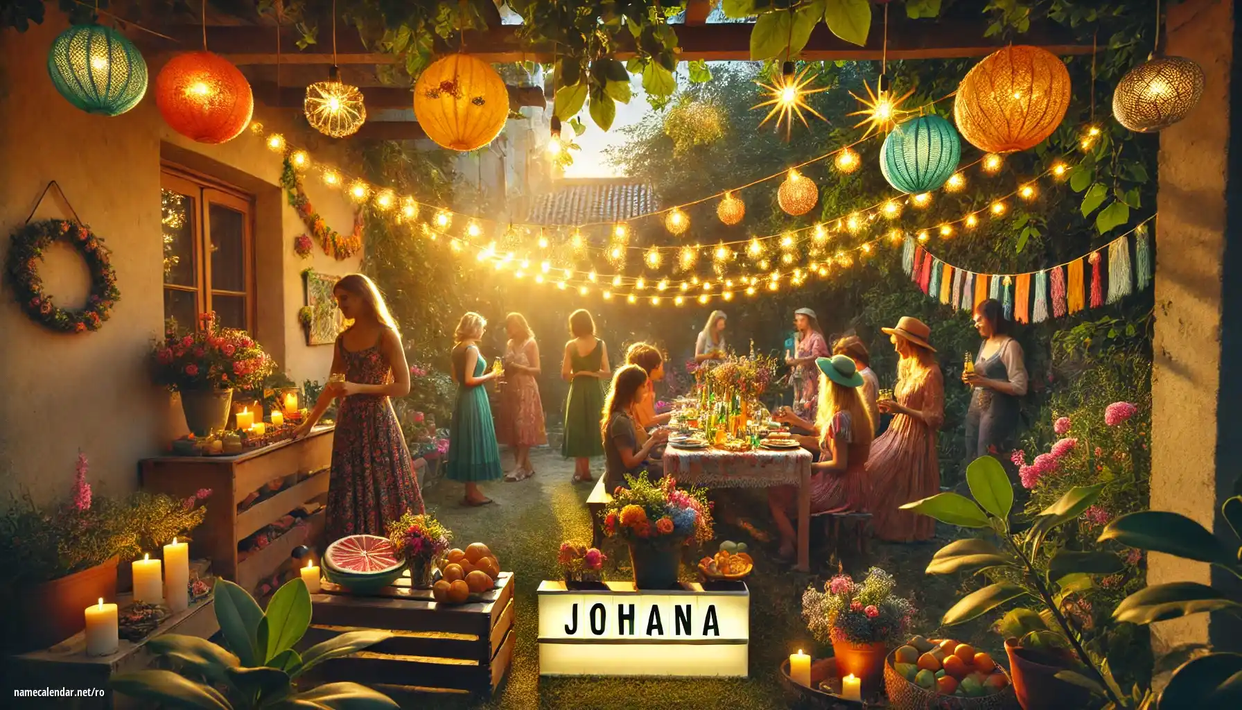 Sărbătorirea zilei onomastice și a numelui - Johana