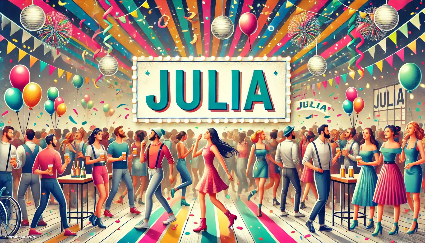 Sărbătorirea zilei onomastice și a numelui - Julia