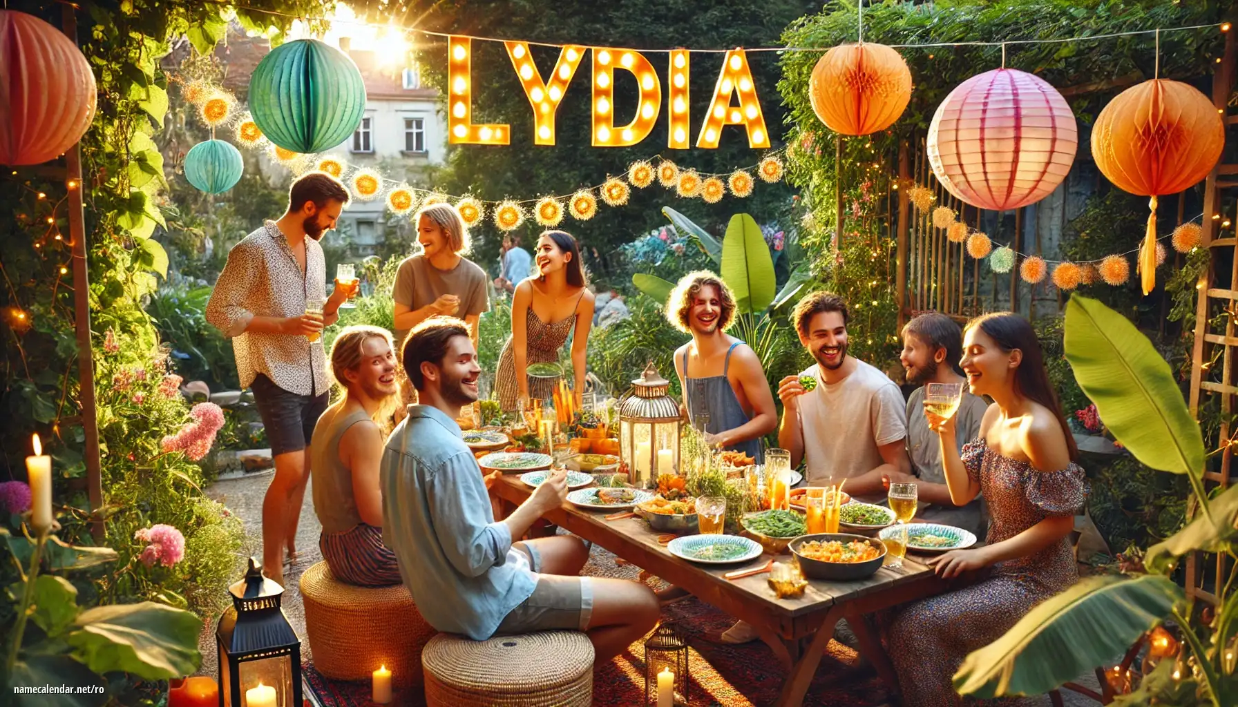 Sărbătorirea zilei onomastice și a numelui - Lydia