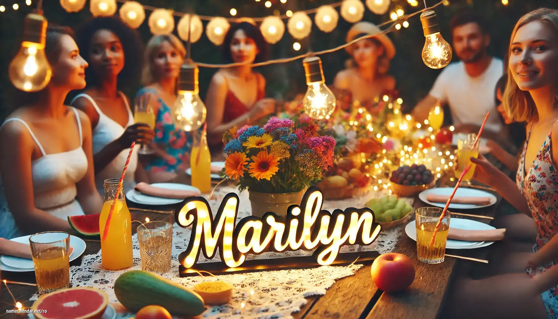 Sărbătorirea zilei onomastice și a numelui - Marilyn