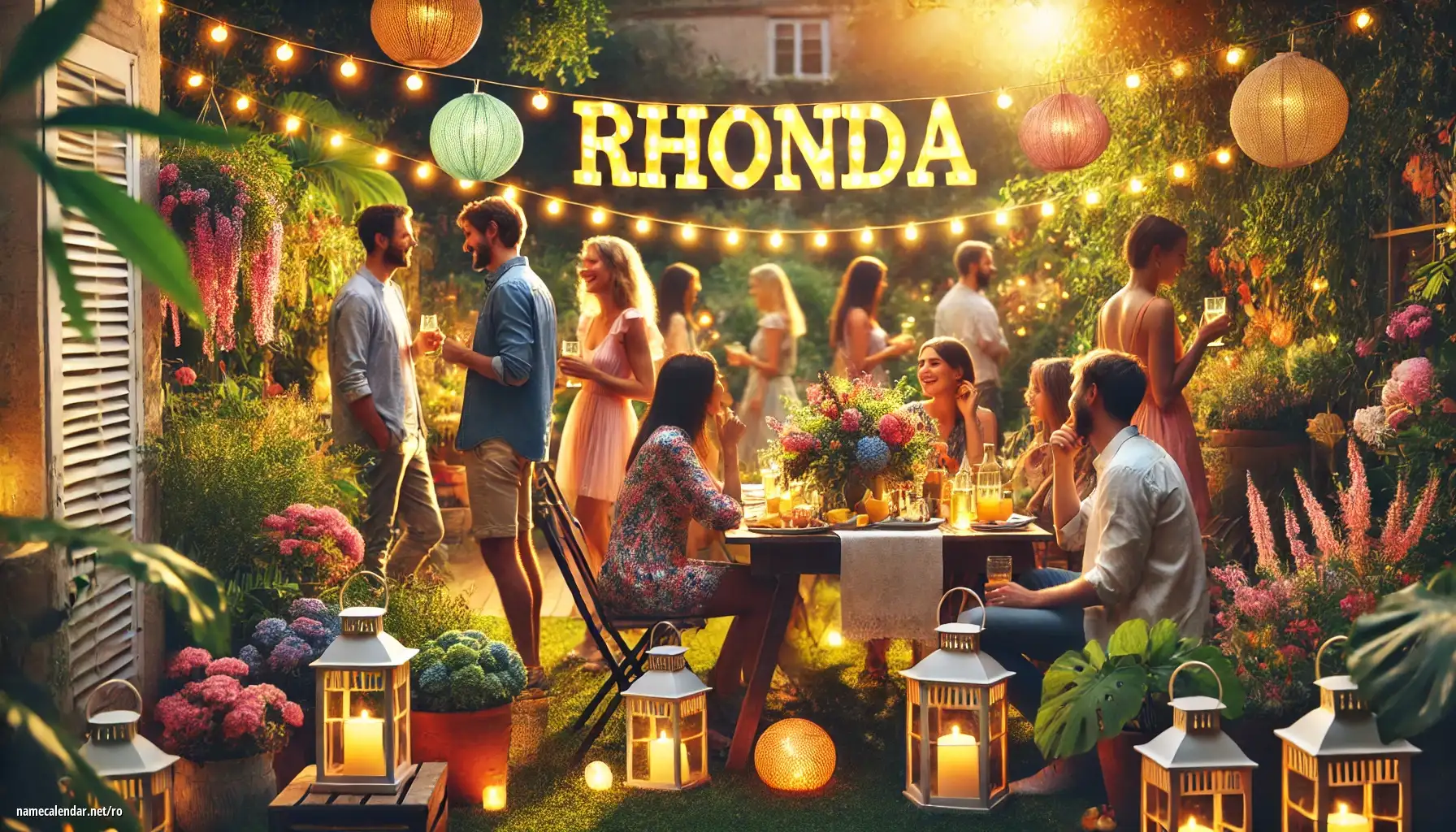 Sărbătorirea zilei onomastice și a numelui - Rhonda