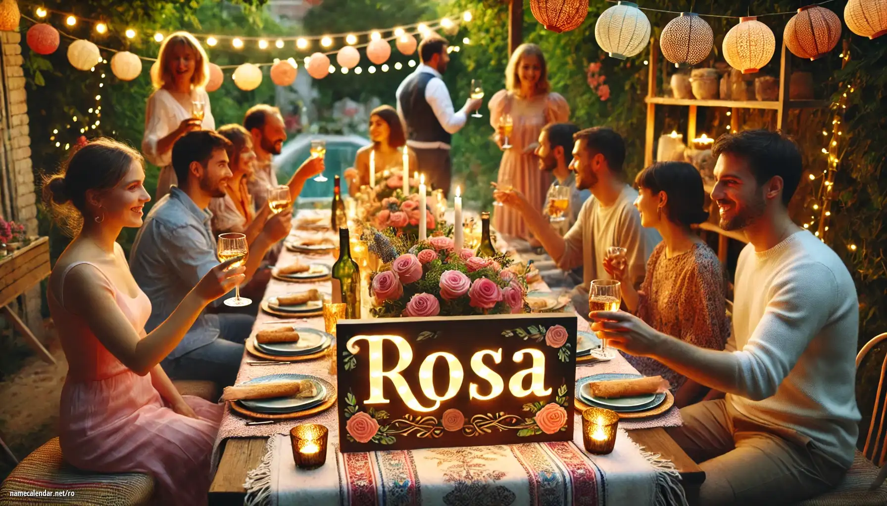 Sărbătorirea zilei onomastice și a numelui - Rosa