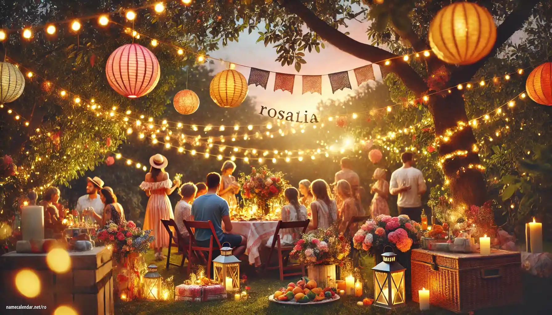 Sărbătorirea zilei onomastice și a numelui - Rosalia