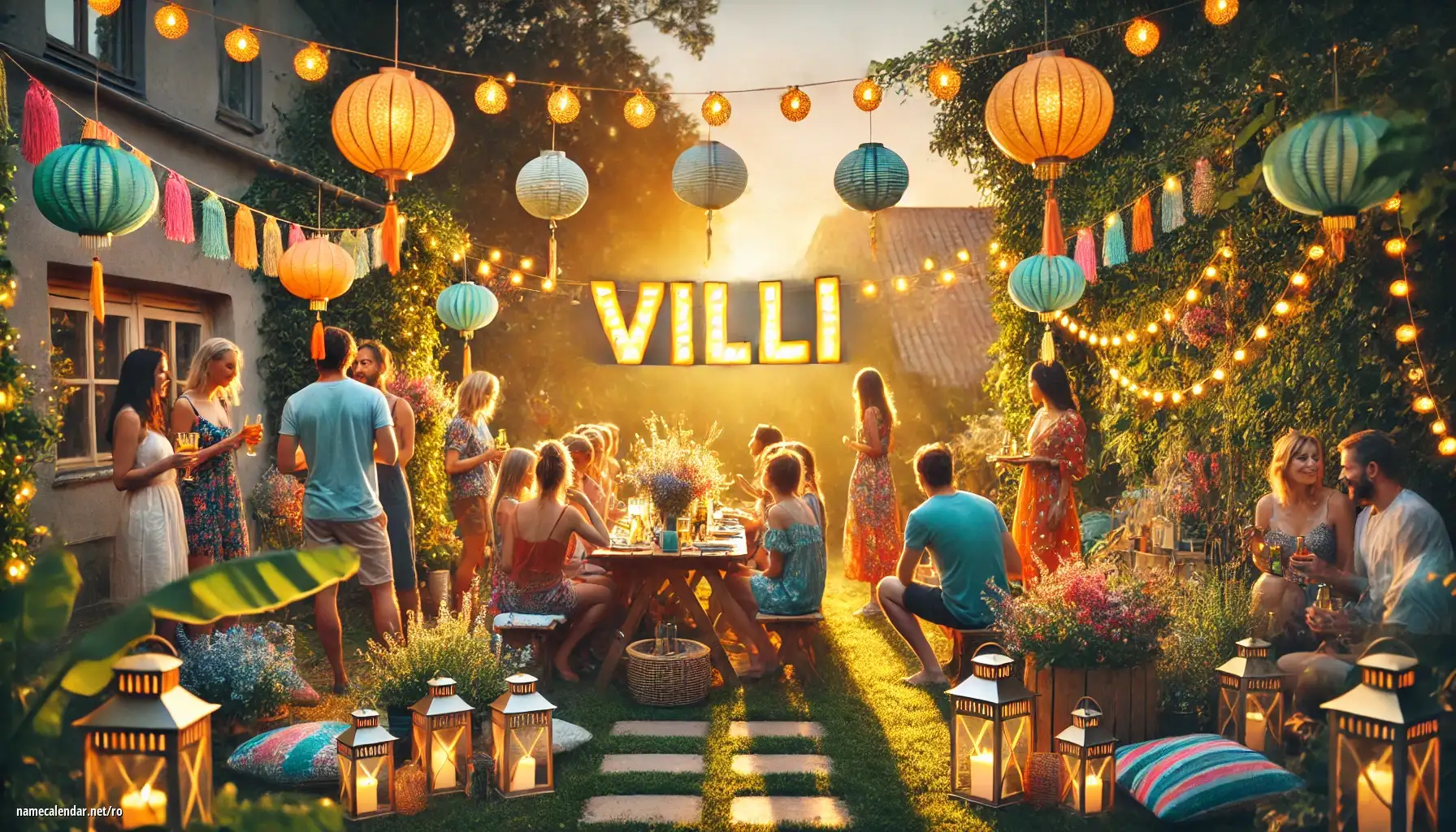 Sărbătorirea zilei onomastice și a numelui - Villi