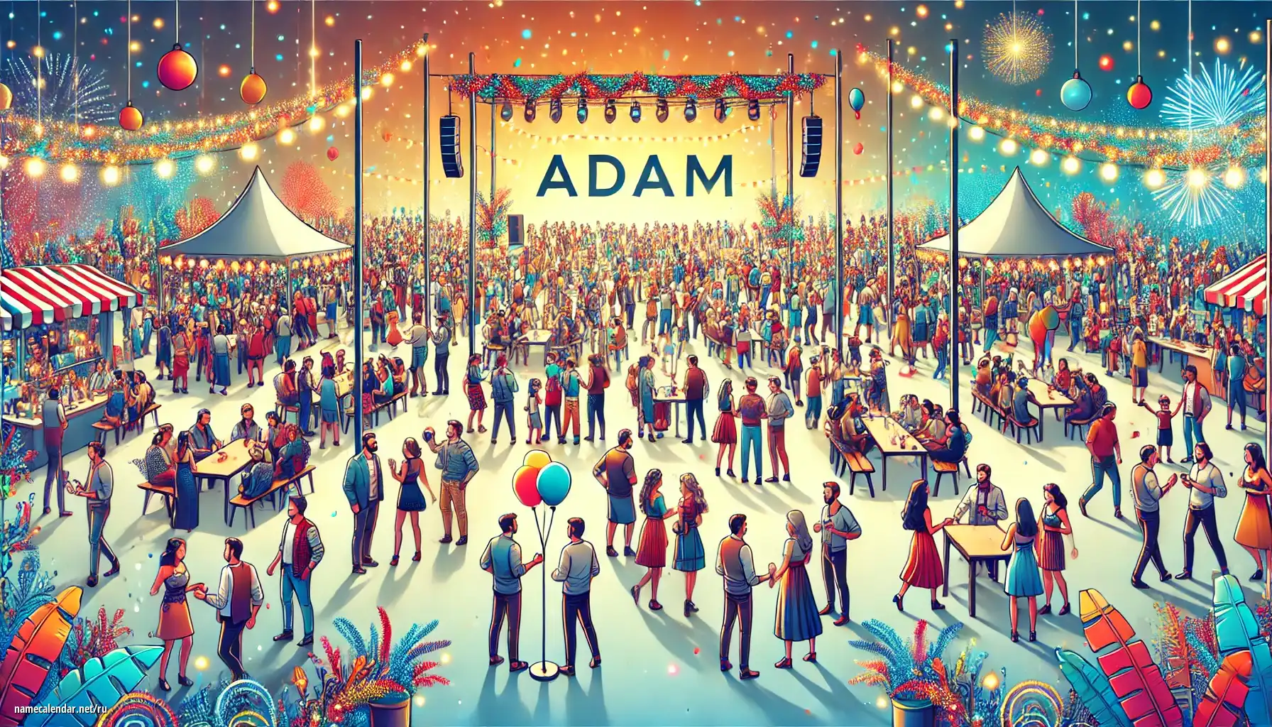 Празднование именин и именин - Adam